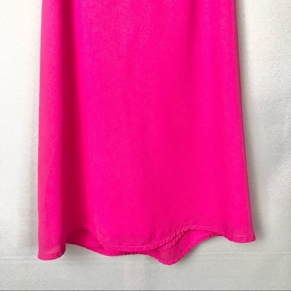 Caramela Hot Pink Twist Racerback Tank Top S - Picture 4 of 6